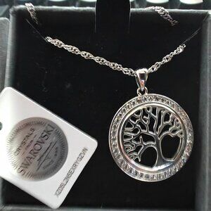 NIC & SYD SWAROVSKI CRYSTAL TREE OF LIFE PENDANT NECKLACE